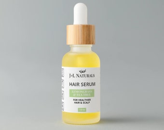 Lemongrass + Tea Tree | Hydrating Hair Serum For Dry Hair & Scalp | moisturizing hair oil zero waste starter kits with pure essentials oils