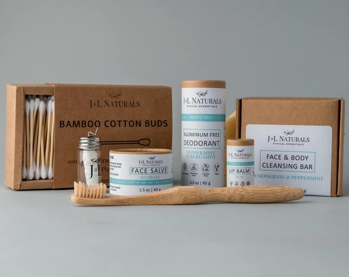 Jojoba Oil + Argan Oil | Vegan Skincare Set Gifts | natural bath and body gift sets zero waste starter kits best Mothers Day gift