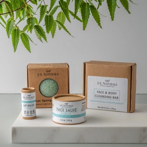 Tea Tree Essential Oil Organic Argan Oil Vegan Self Care Mothers Day Gift Boxes and Baskets zero waste facial care package skincare image 1