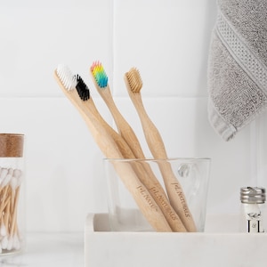 Bamboo Toothbrush Pick-2 Zero Waste Bath Essentials Multiple Colors image 1