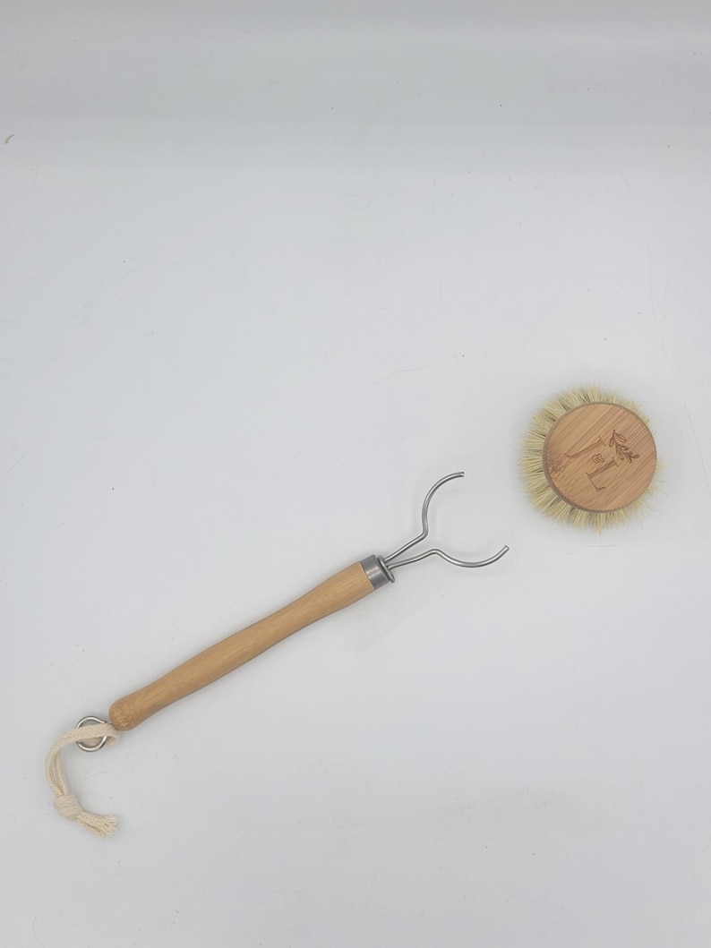 J&L Naturals Bamboo Dish Brush Refill Head - Thumbnail 5