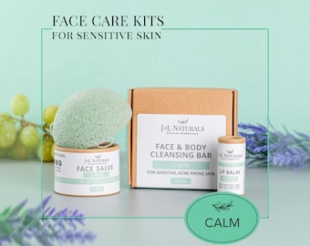 Hochzeitsgeschenk für Sie | Ätherisches Teebaumöl + Lavendelöl | Pflegeset für empfindliche Haut | Zero Waste Hautpflege Gesichtspflege Kit