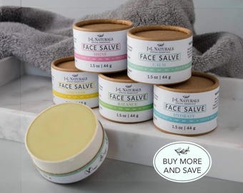 Face Salve Set, Unique Last Minute Gifts, Vegan Face Moisturizer, Gift For Her, Skin Care, All Natural Skincare, Shea Butter Facial Care