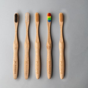 Bamboo Toothbrush Pick-2 Zero Waste Bath Essentials Multiple Colors image 9