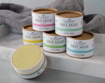 Face Salve Set, Vegan Face Moisturizer, Spa Accessories For Mom, All Natural Skincare, Shea Butter Facial Care, Mothers Day Gift Idea