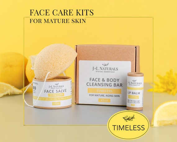 Argan Oil Shea Butter Skincare Set For Mature Skin zero waste