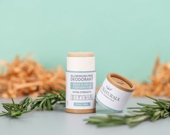 Rosemary + Cedarwood | Vegan Deodorant In Travel Size | homemade deodorant stick long lasting eco friendly gift for her