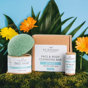 Self Care Gift | Tea Tree Essential Oil + Organic Argan Oil | Vegan Skincare Set | Spa gift zero waste facial care teacher appreciation