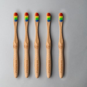 Zero Waste Dental Vegan Toothbrush with Wooden Brush Handle for Natural Tooth Care