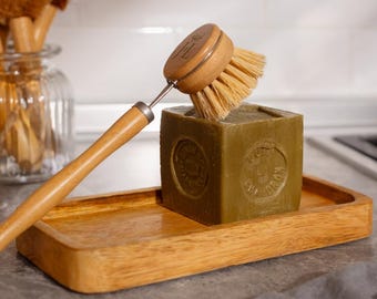Bamboo Dish Brush, Kitchen Gift, Sisal Bristles Brush, Kitchen-And-Dining Household Brush, Eco Friendly Gift, Zero Waste Brush