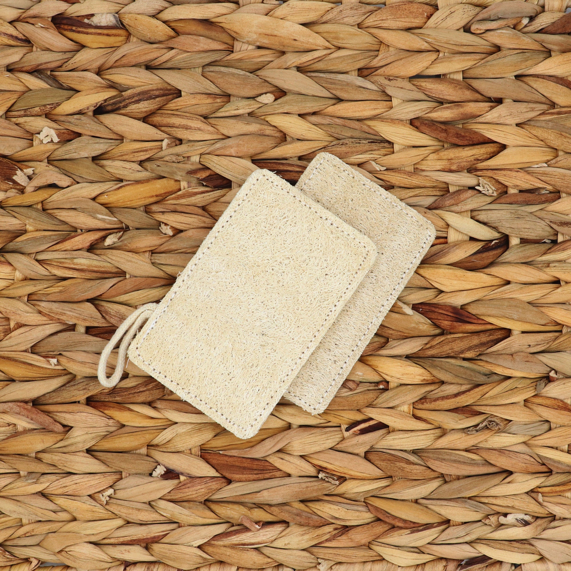 Natural Loofah Pad 2 Loofahs Eco Friendly Bath Scrubber Etsy
