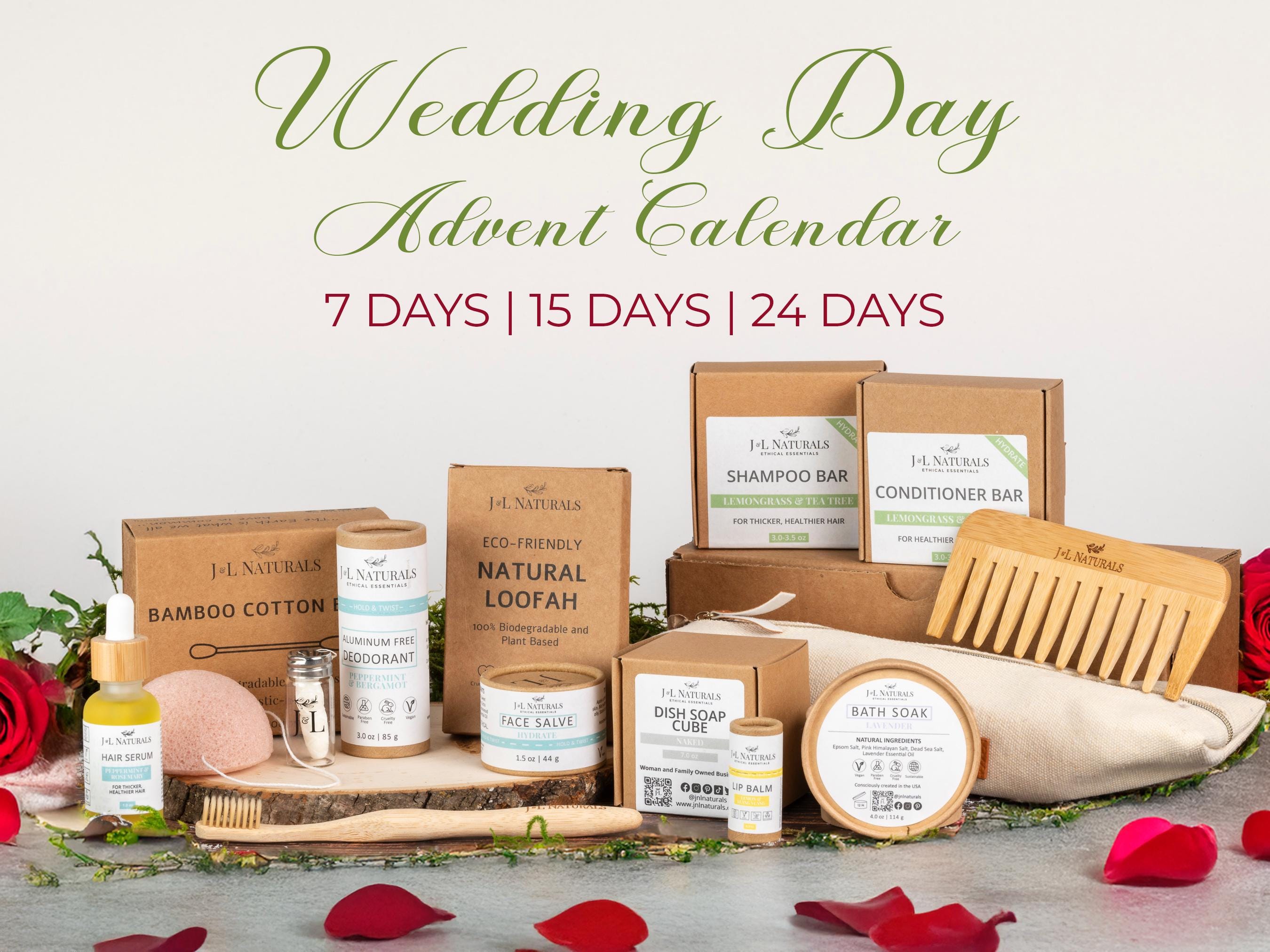 Advent Calendar Gift 2025 For Adult Women, Bride Advent Gift Box, Wedding Countdown Gift, Spa Gift For Her, Beauty Advent Package, Birthday