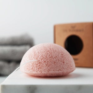 Cherry Blossom | Konjac Sponge | exfoliating face wash sponge for normal skin best zero waste skin care essentials