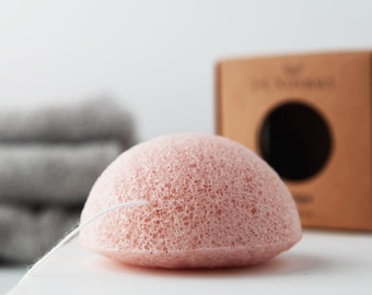 Cherry Blossom | Konjac Sponge | exfoliating face wash sponge for normal skin best zero waste skin care essentials