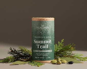 Pino + Cipresso / Balsamo Profumato Solido Summit Trail / colonia naturale, il miglior regalo di compleanno per il marito / balsamo profumato a lunga durata, ideale come regalo da viaggio