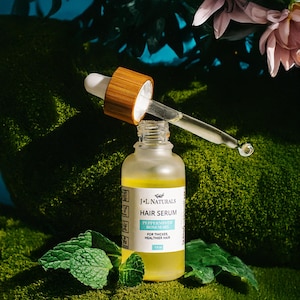 Peppermint + Rosemary | Hair Growth Serum For Normal To Thin Hair | all natural leave in or pre shower hair oil vegan hair care products
