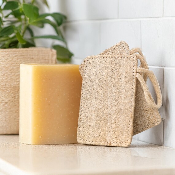 Natürlicher Luffa Schwamm – 2 Stück, Peeling Für Körper & Gesicht, Wiederverwendbar & Biologisch Abbaubar