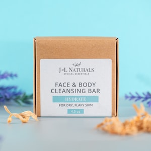 Cedarwood + Lavender | Face And Body Cleansing Bar | natural facial soap bar | PERSONALIZED LABEL wedding or bridal shower favors for guests