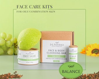 Galentines Geschenkbox | Traubenkernöl + Kaolin Tonerde | Zero Waste Geschenkidee für fettige Haut, Mischhaut | vegane natürliche Spa-Geschenke für sie