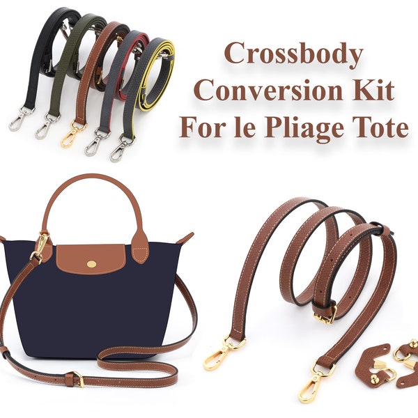 Crossbody Conversion Kit for Le Pliage tote with top handle cosmetic pouch connector handbag strap bag