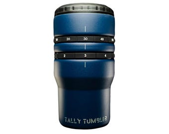 Vaso térmico Tally 4 en 1: Enfriador de latas para golf, rastreador de juego, 12 oz.