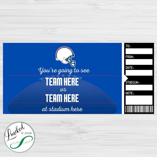 Buffalo bills ticket print Etsy Nederland