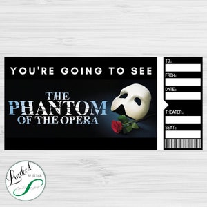 Phantom der Oper | Andenken Event Ticket