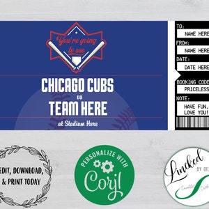 Chicago Cubs THEMED | Andenken Event Ticket
