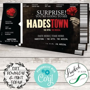 Hadestown Der Mythos. Das Musical. | Event Tickets | Andenken | Erinnerungskarte