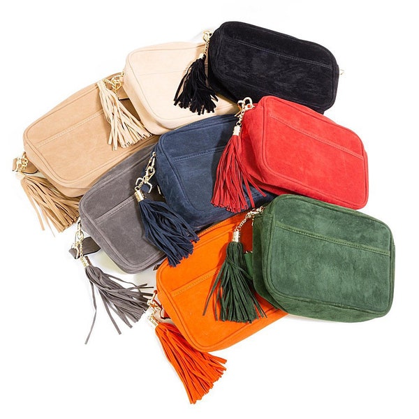 Faux Suede Purse Etsy