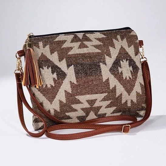 Aztec Eagle Pattern Print Crossbody bags