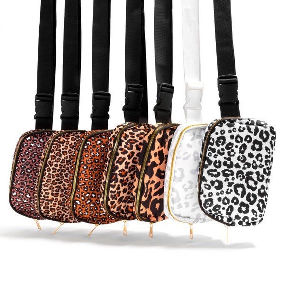 Animal Print Sling Crossbody Bag Guitar Strap Belt Saddle Bag