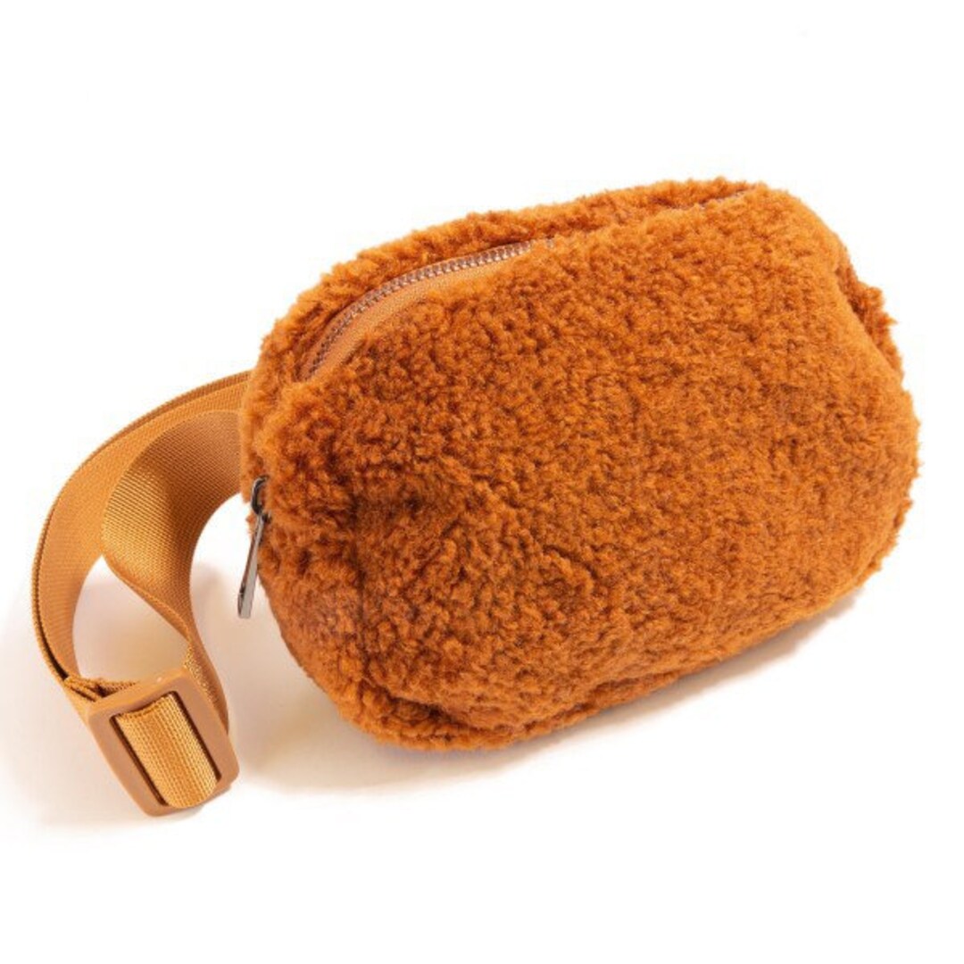 Sherpa Crossbody Belt Sling Bag Cognac Handbag Guitar Strap Saddle Bag