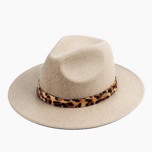 Leopard Belt Panama Hat main image 0