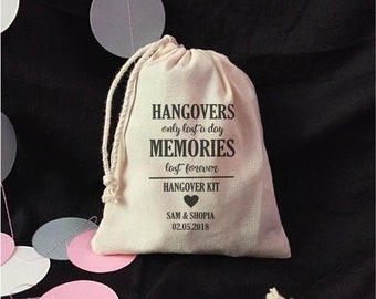 hangover bags wedding
