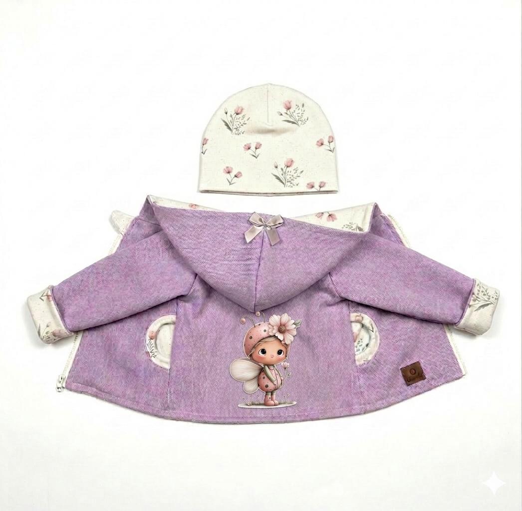 Ladybug Pattern Jacket Handmade Children's Jacket With Ladybug - Etsy
