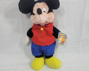 Aplausos The Enchantment Of Disney 15" Mickey Mouse Plush Standing Vintage 80s