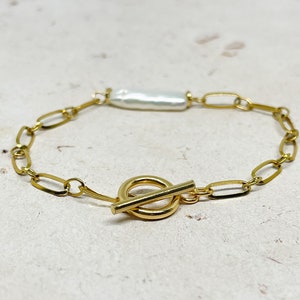 Stainless Steel Bracelet, Paper Clip Bracelet, Gold Plated Bracelet, Filigree Bracelets, Stainless Steel Bracelet Gold Plated image 6