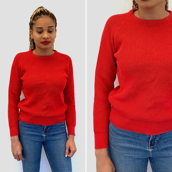 80s crew neck sweater