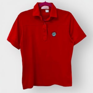 1980s Vintage MID OCEAN CLUB Bermuda Polo Shirt / Lady Pickering Country Club Golf Shirt / Large L