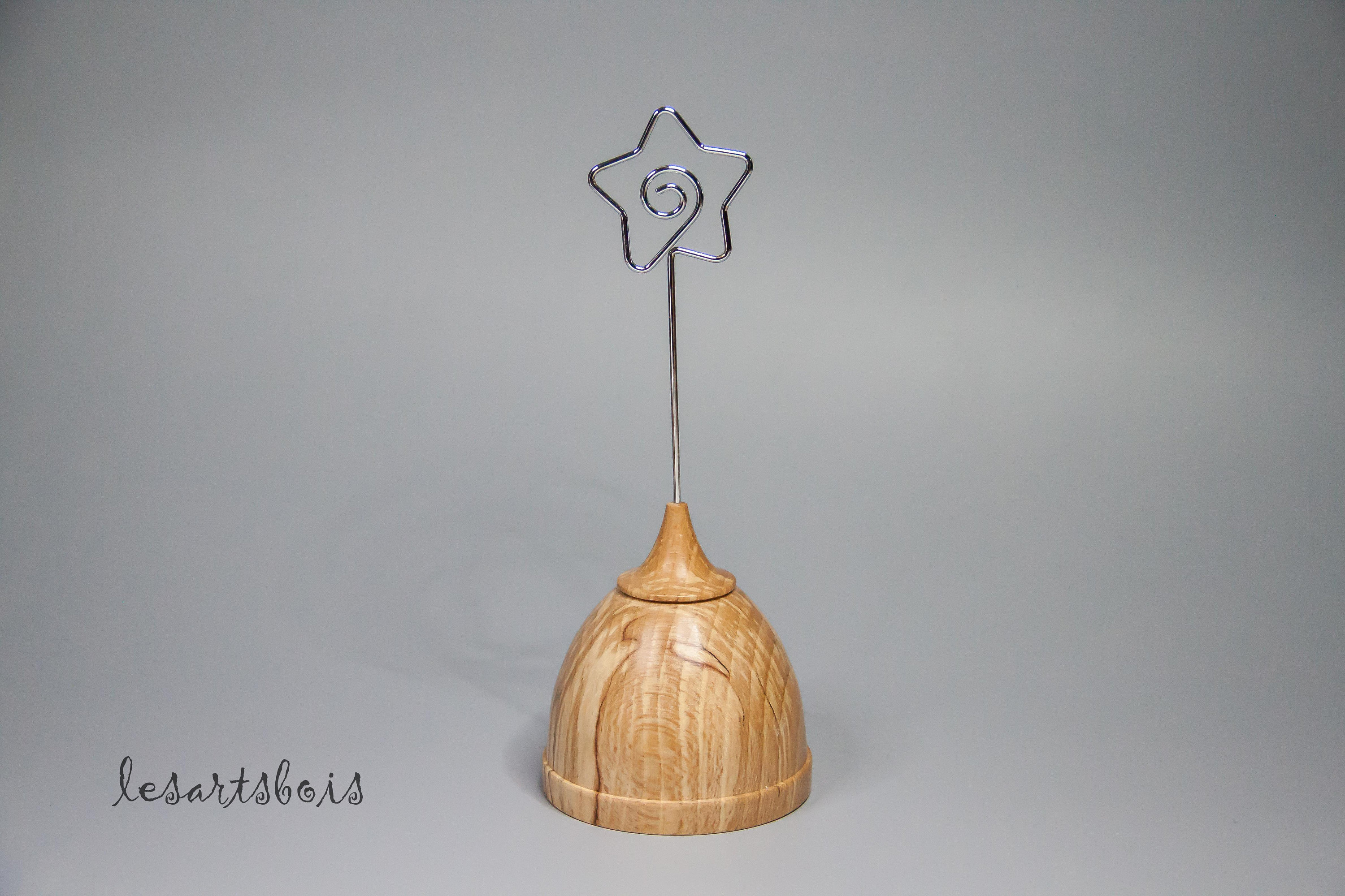 Porte Photos , Porte Notes en Bois de Hêtre Échauffé | France