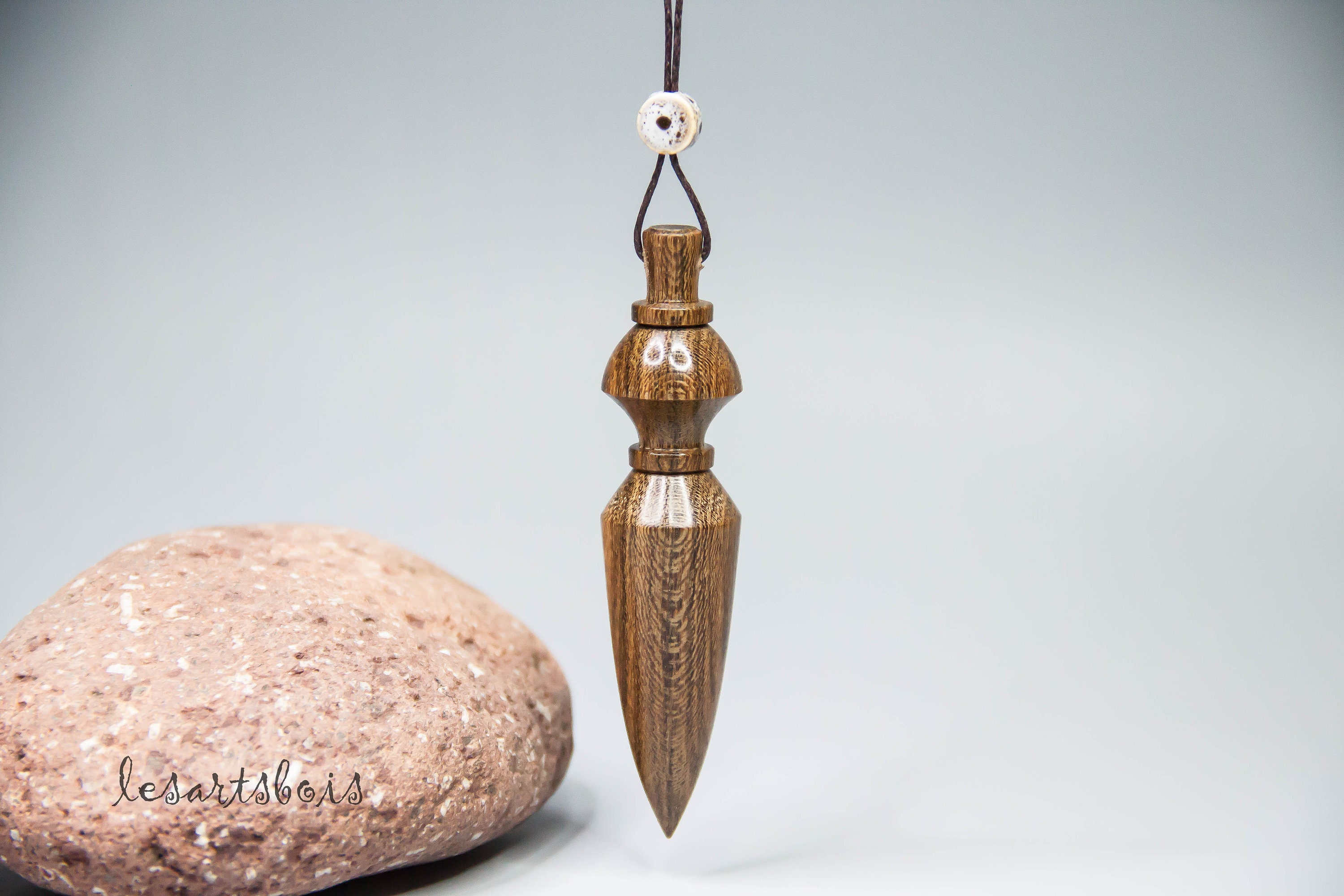 Pendule de Radiesthésie en Bois Précieux d'amérique Du Sud | Bois Louro Preto