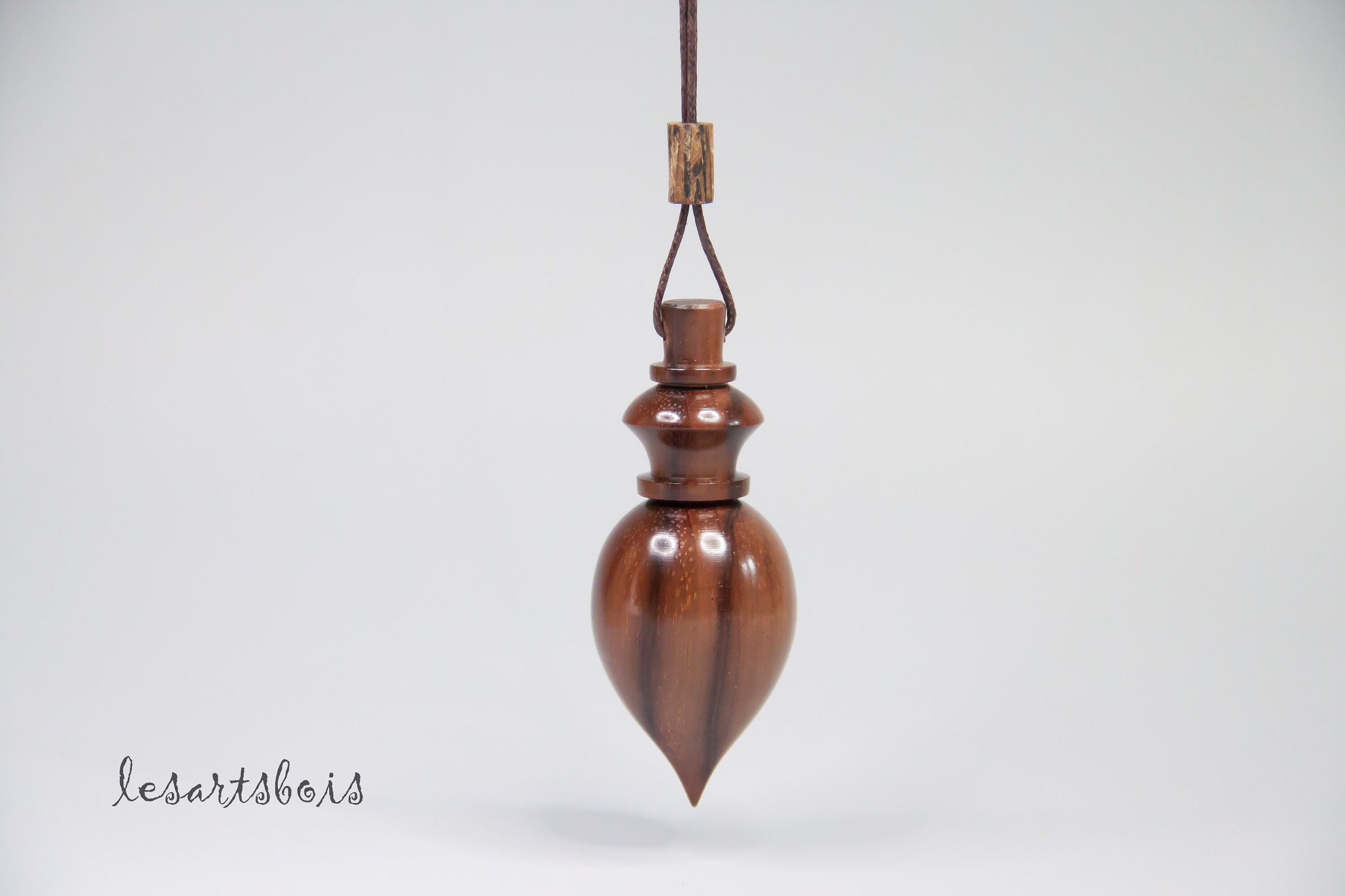 Pendule de Radiesthésie en Bois Précieux Du Brésil | Cocobolo