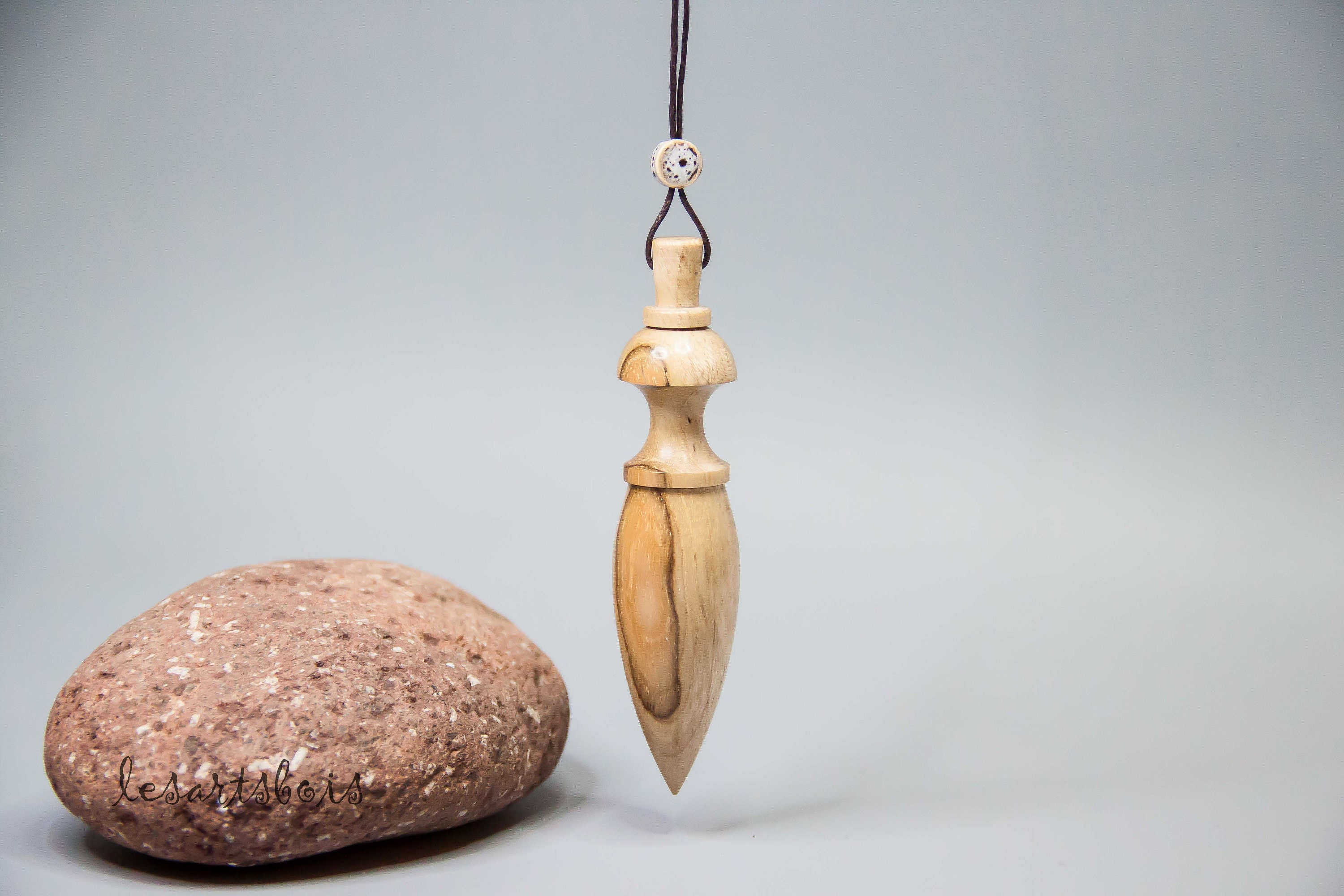 Pendule de Radiesthésie en Bois Teck | Inde