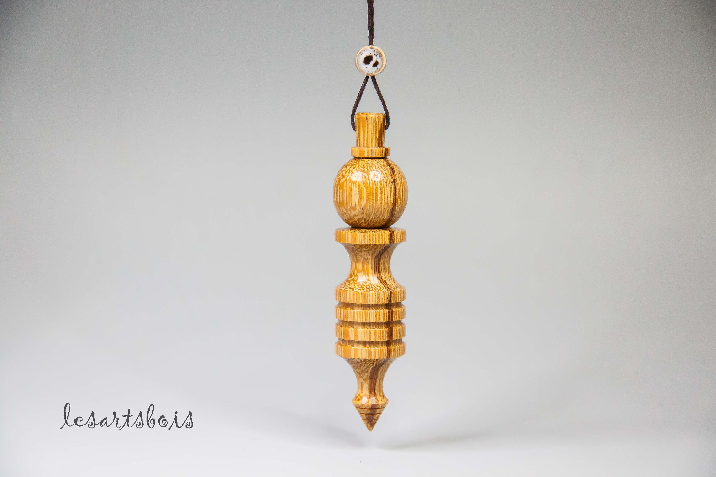 Pendule de Radiesthésie en Bois Précieux Guyane | Bois Serpent Pendule Osiris