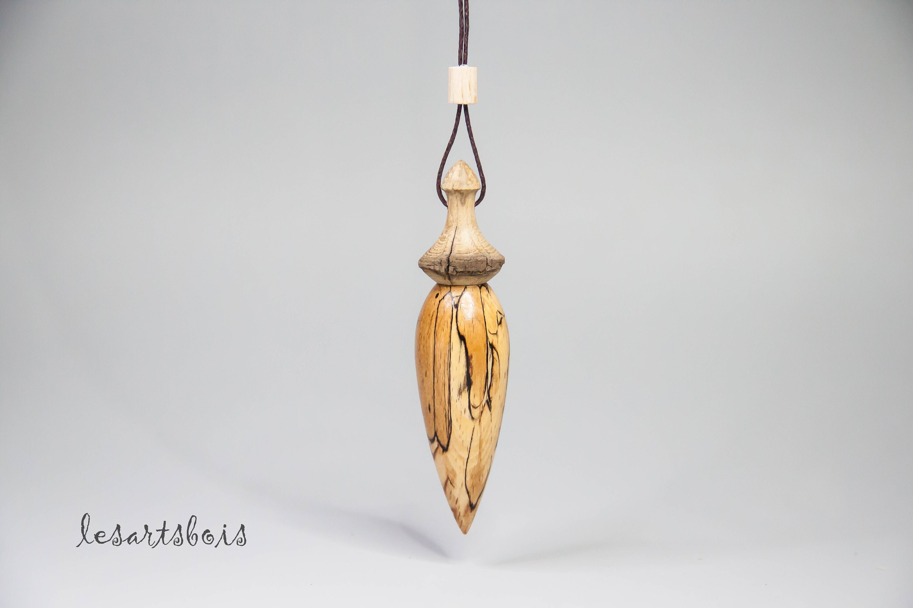 Pendule de Radiesthésie en Bois Hêtre Échauffé et Chêne