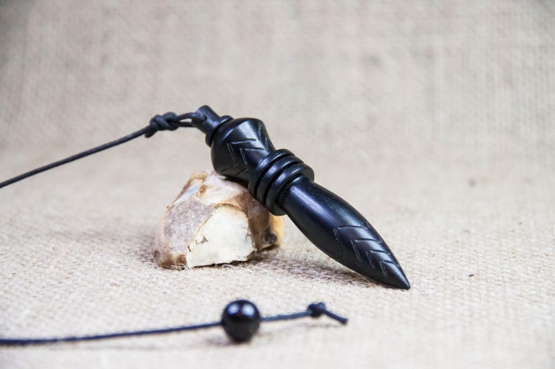 Genuine Egyptian Pendulum in Ebony cameroon Thot 3 Weighted and