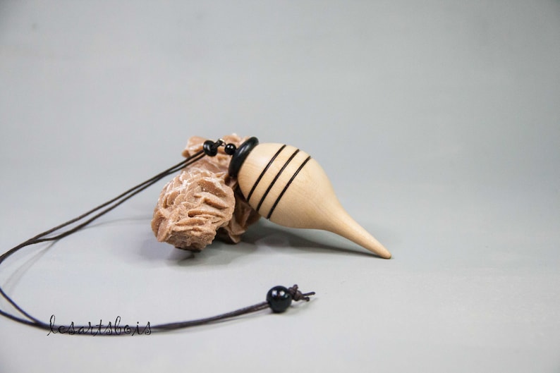 Pendulam Rope Drop Pendulum in Holly Wood (france) and Black Ebony (cameroon ...