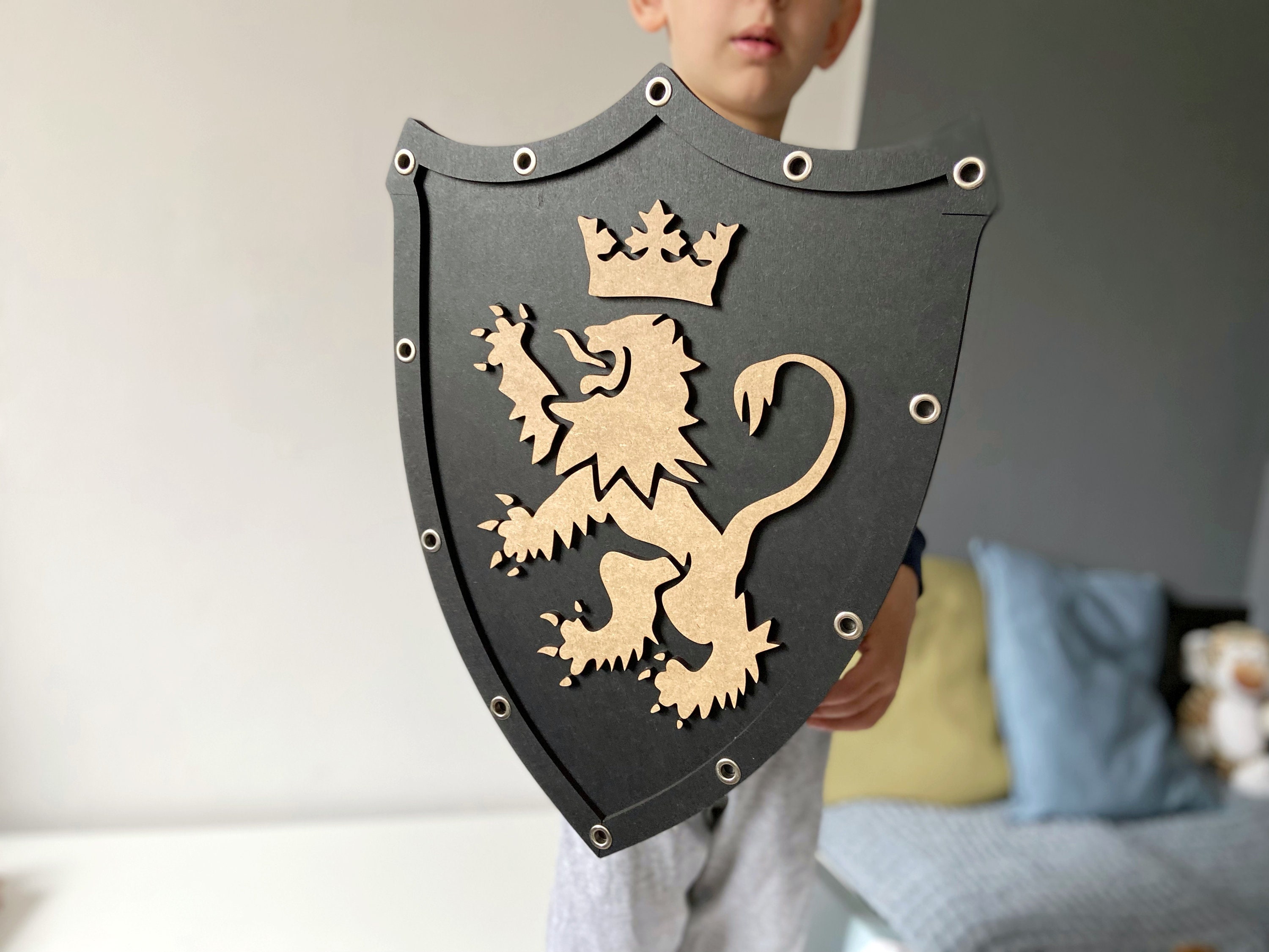 Wooden shield for kids Outdoor toys for toddlers Gift for Etsy