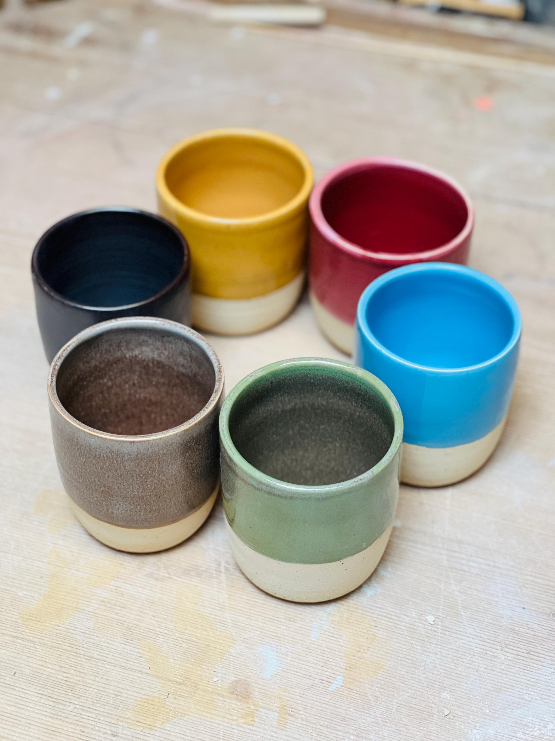 Bunte becher set